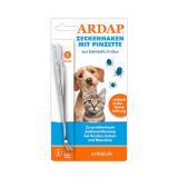 ARDAP Zeckenhaken mit Pinzette