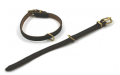 JHS Fettleder Halsband mit Softleder unterlegt