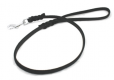 JHS Fettleder-Leine, braun / Chrom