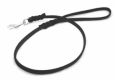 JHS Fettleder-Leine, braun / Chrom